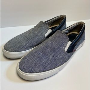 Ben Sherman Pete Slip-on Sneaker Navy Linen Men’s Size 10 Pre-owned.